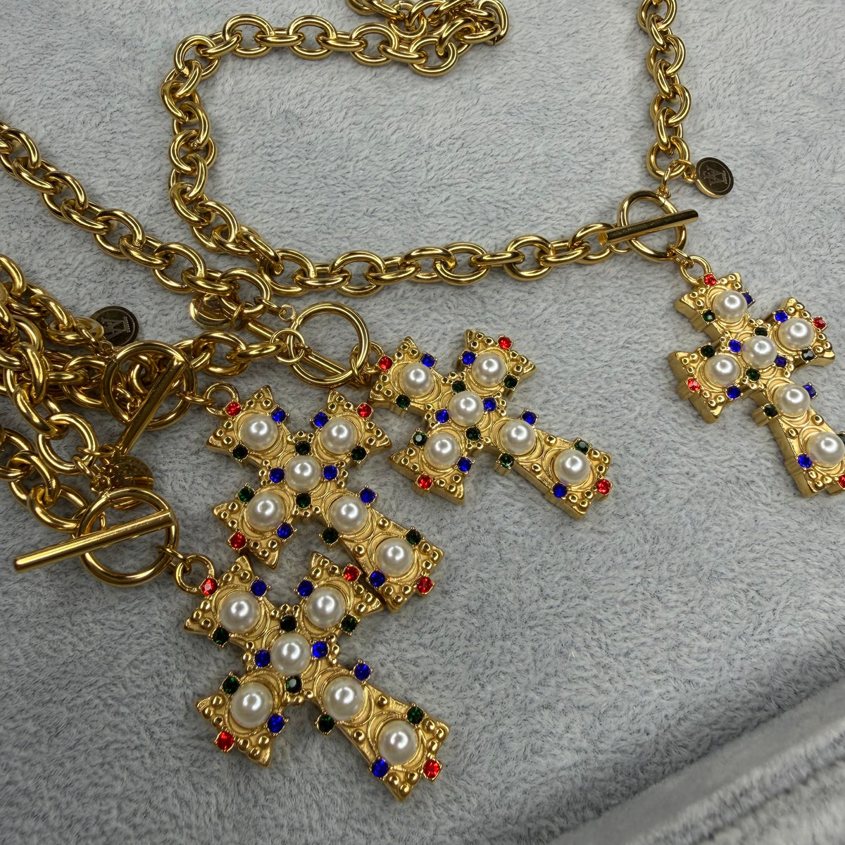 Beaded Cross Necklace | Erika Williner Designs