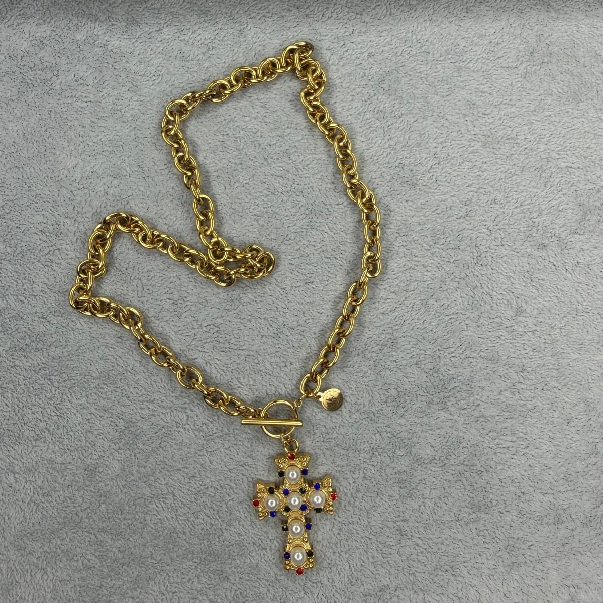 Beaded Cross Necklace | Erika Williner Designs