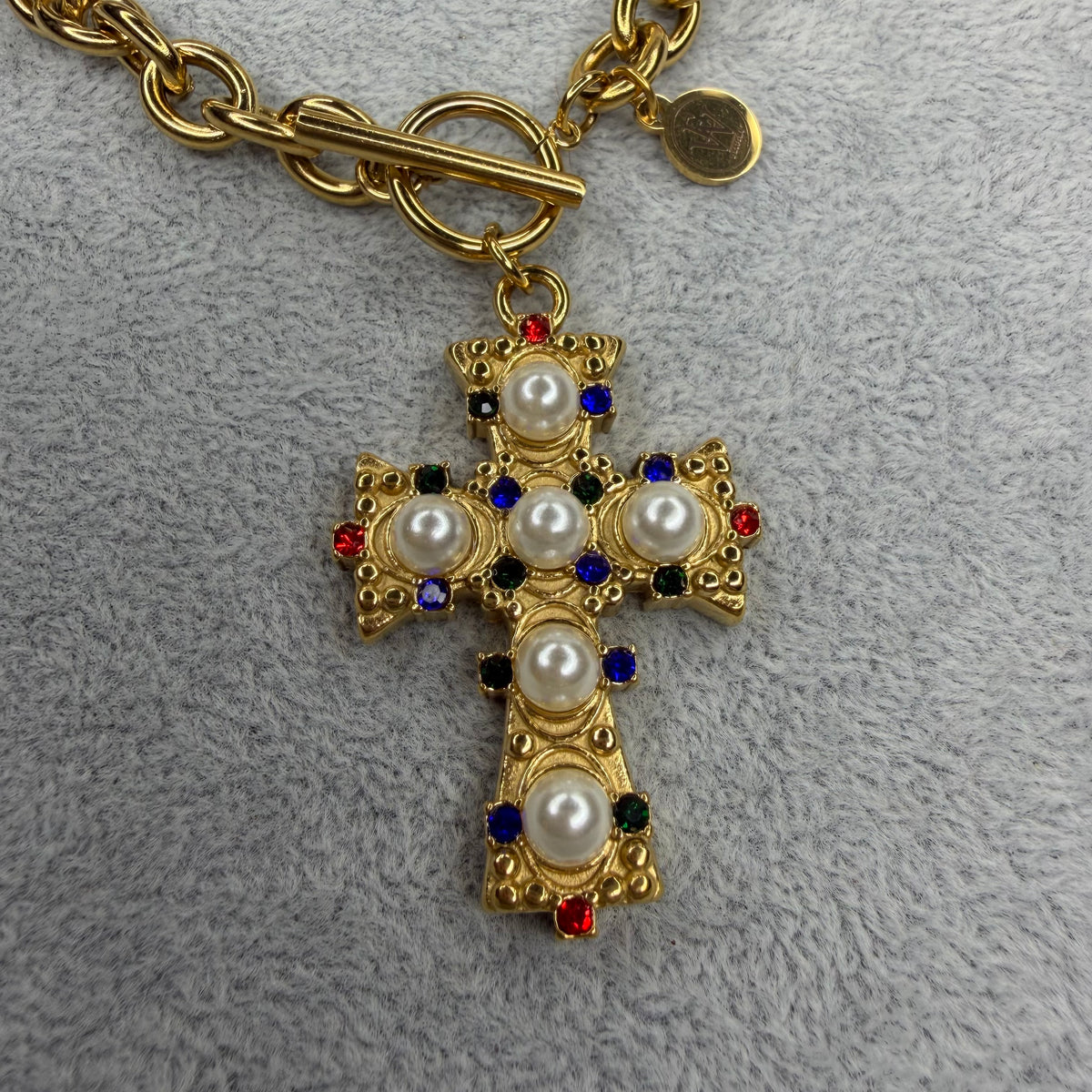 Beaded Cross Necklace | Erika Williner Designs