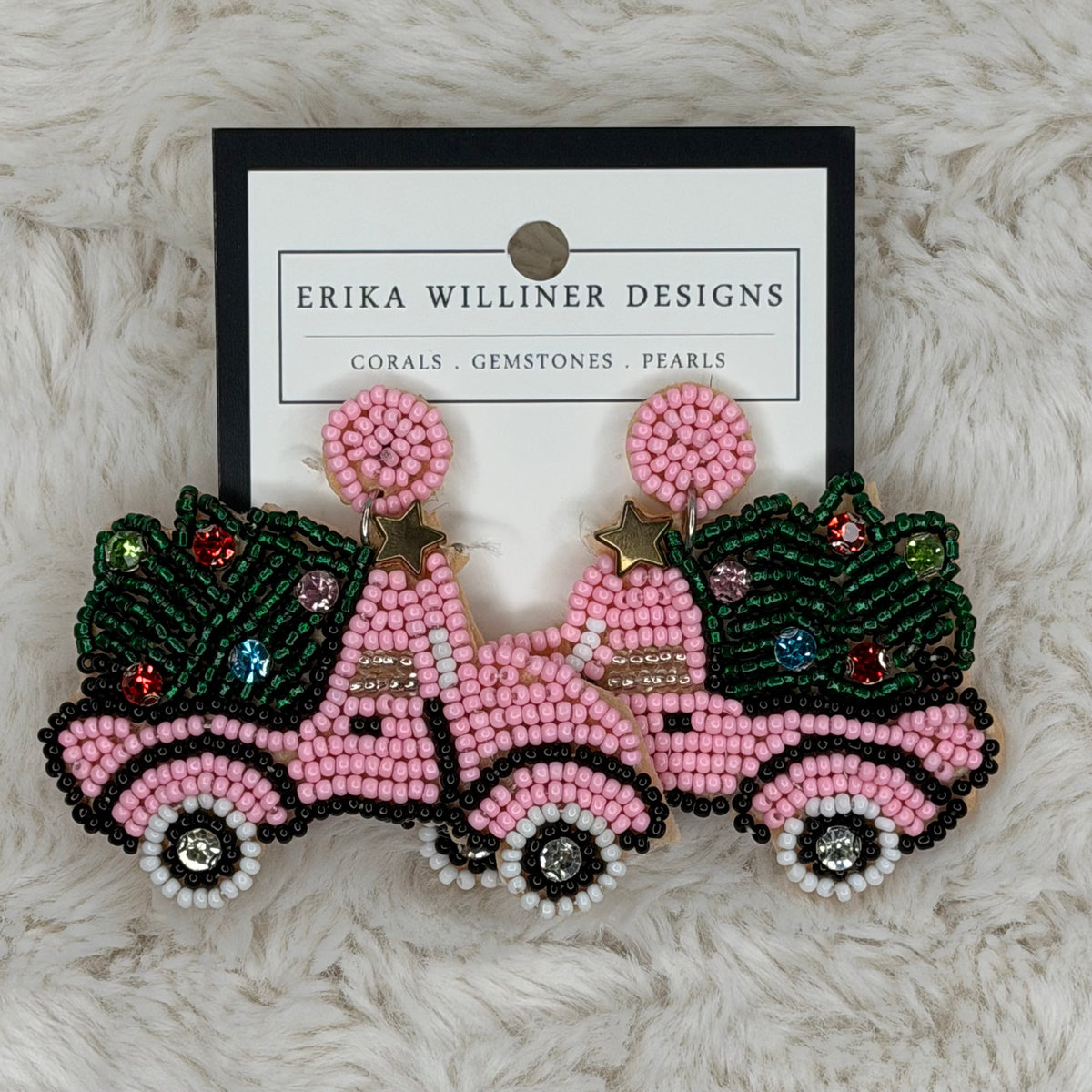 We Got a Tree Beaded Earrings | Erika Williner Designs