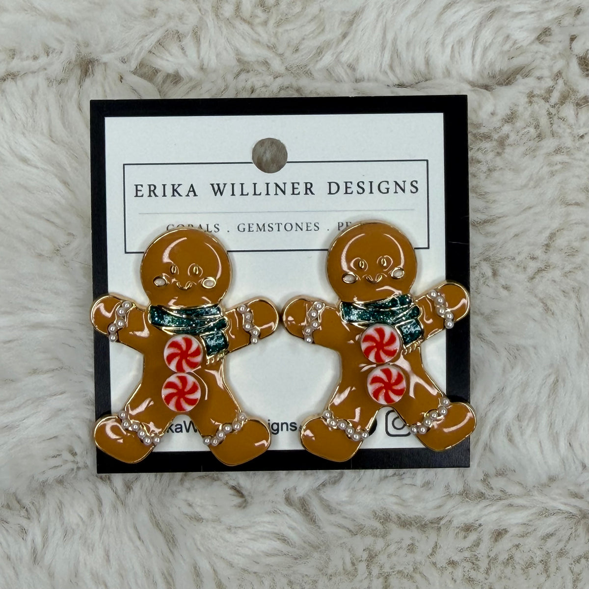 Ginger Bread Cookie Earrings | Erika Williner Designs