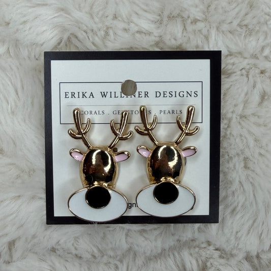 Clip On Reindeer Earrings | Erika Williner Designs