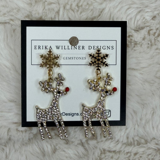 Rudolph Earrings | Erika Williner Designs