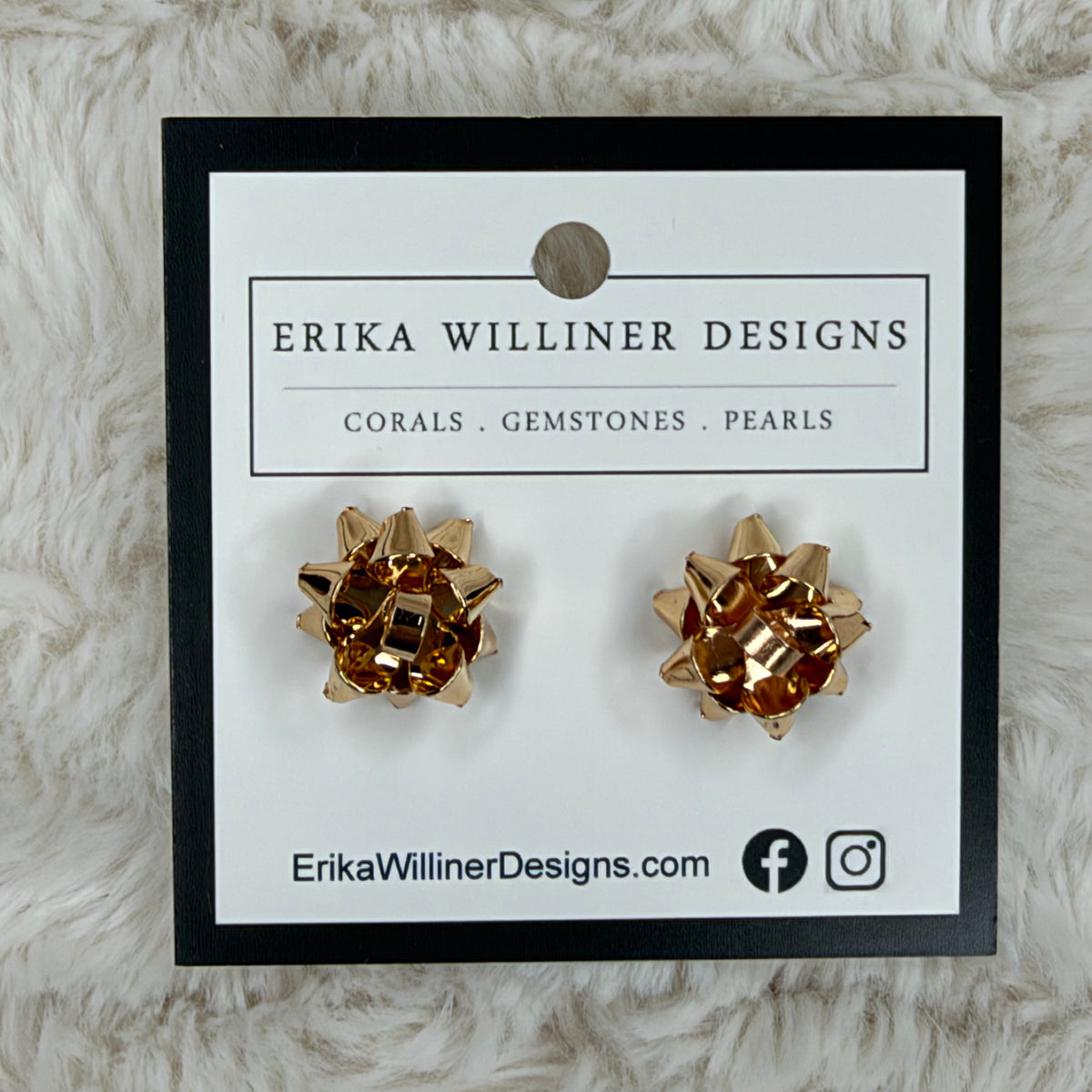 Holiday Bows Stud Earrings | Erika Williner Designs