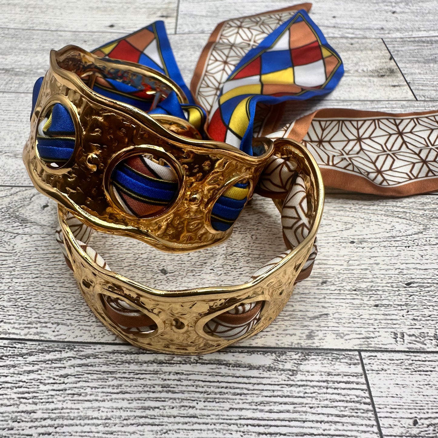 Cuff Bracelet with Scarf | Erika williner Designs