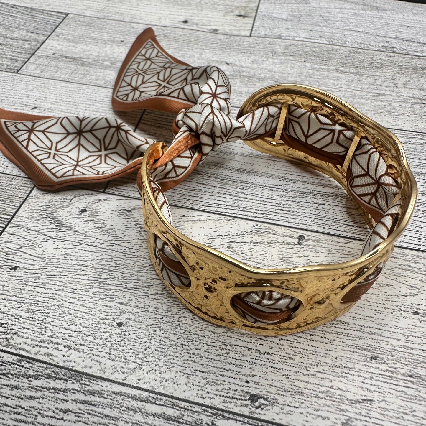 Cuff Bracelet with Scarf | Erika williner Designs