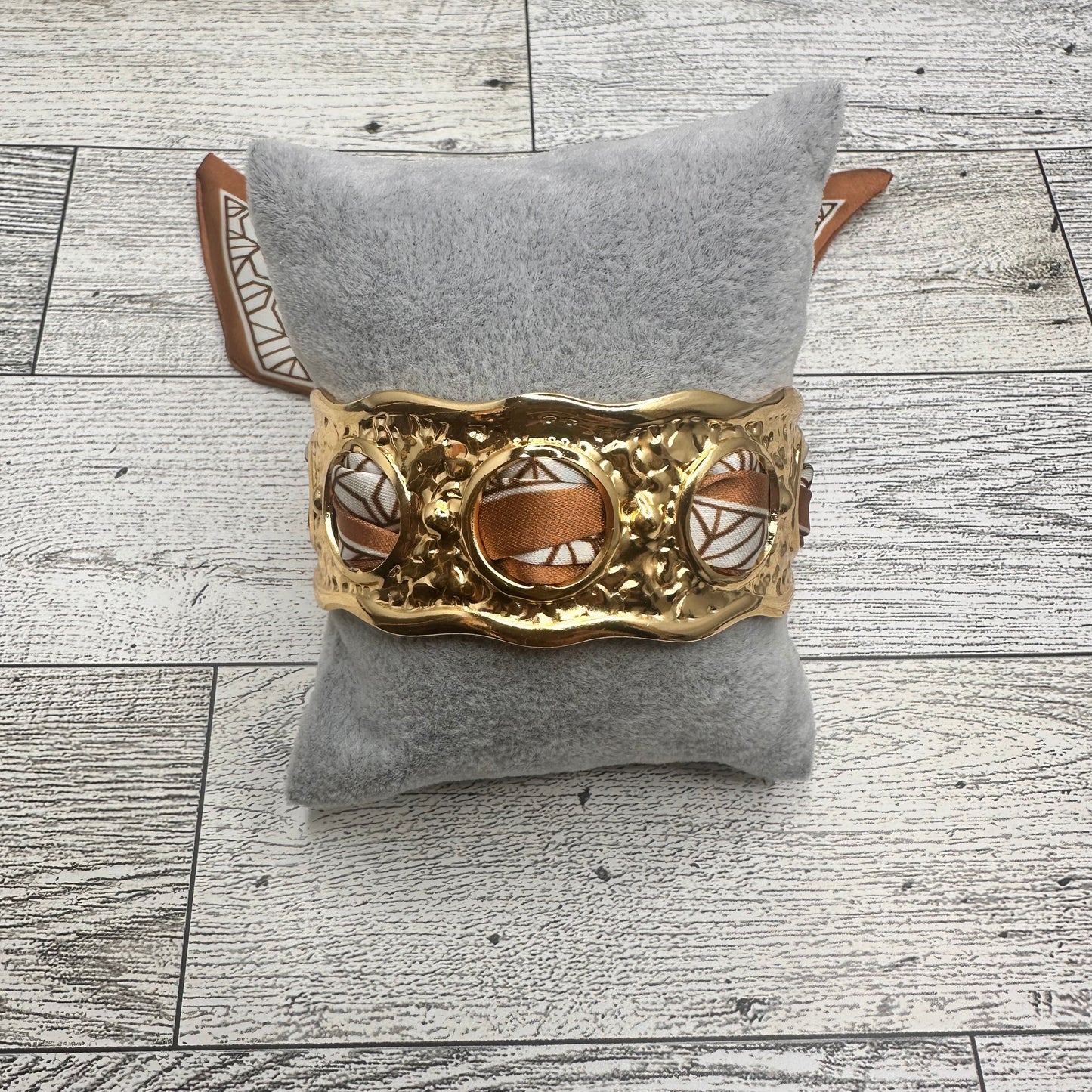 Cuff Bracelet with Scarf | Erika williner Designs