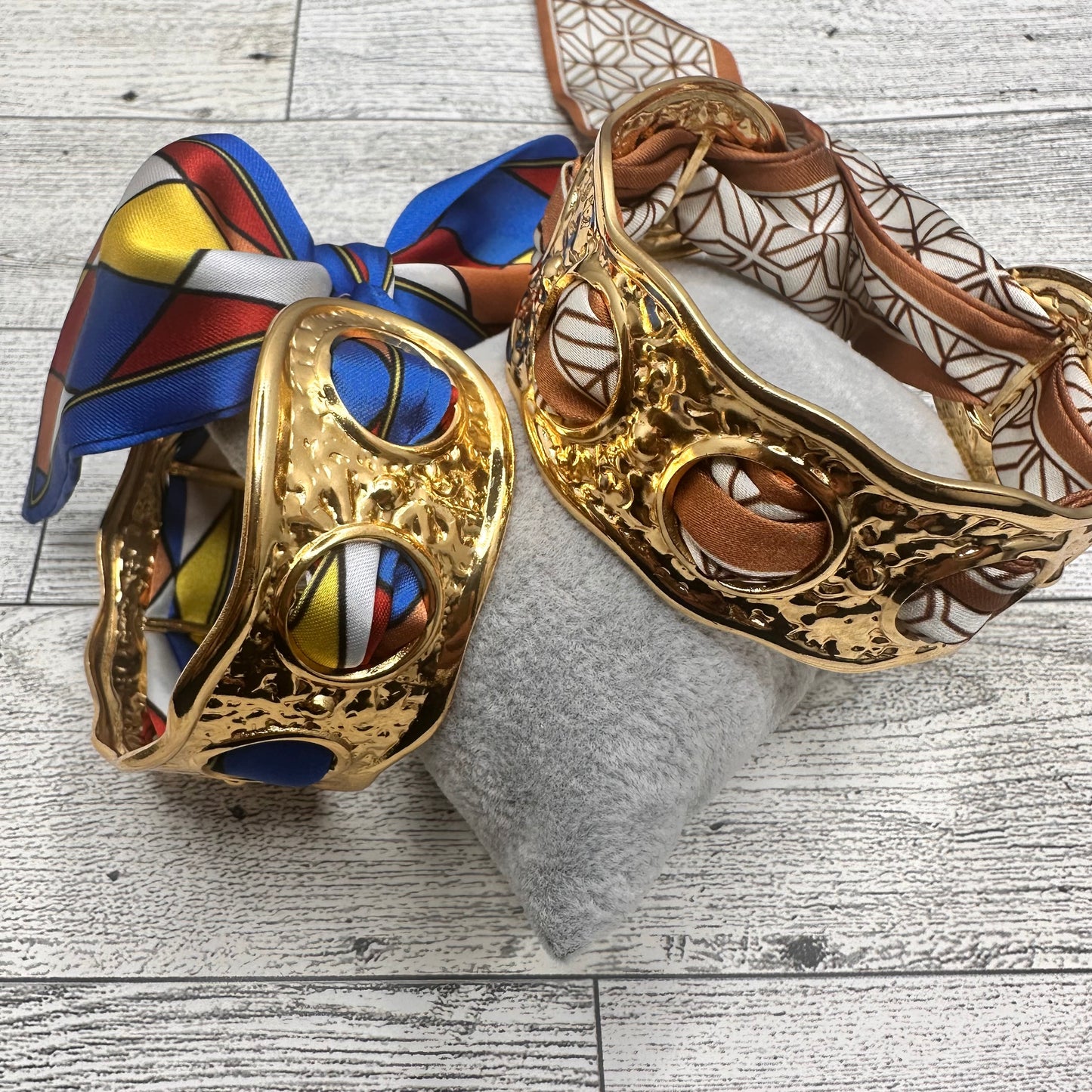 Cuff Bracelet with Scarf | Erika williner Designs