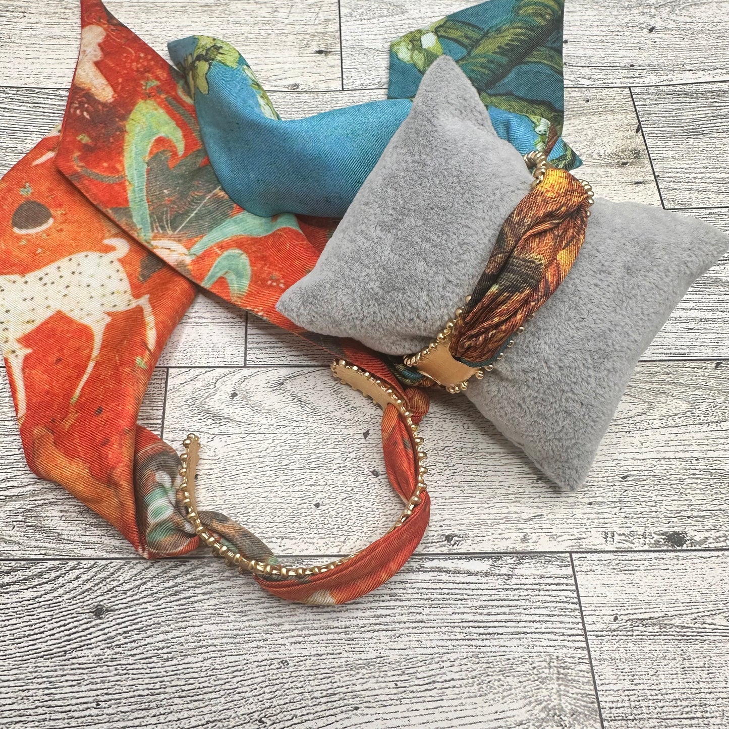 Cuff Bracelet with Scarf | Erika williner Designs