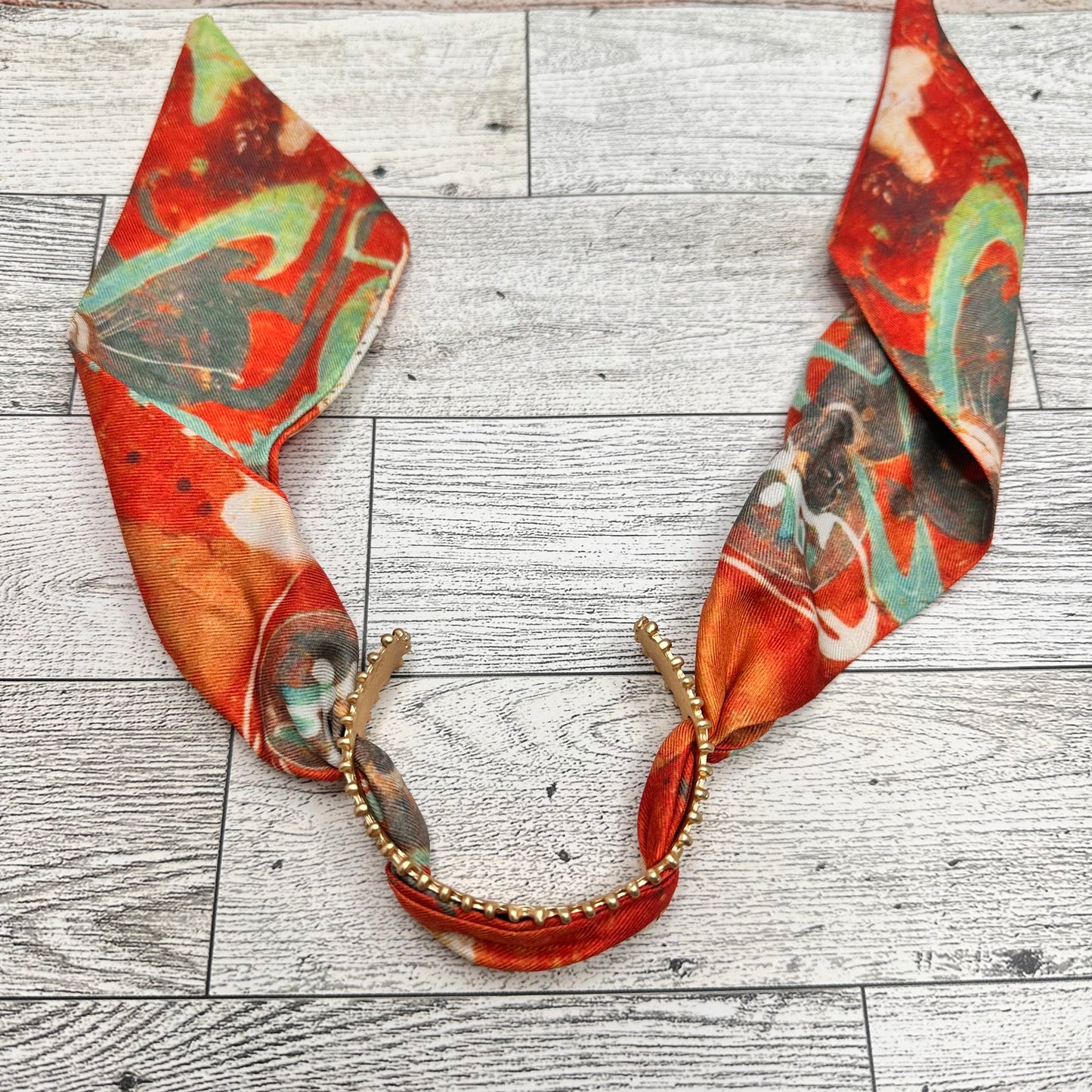 Cuff Bracelet with Scarf | Erika williner Designs