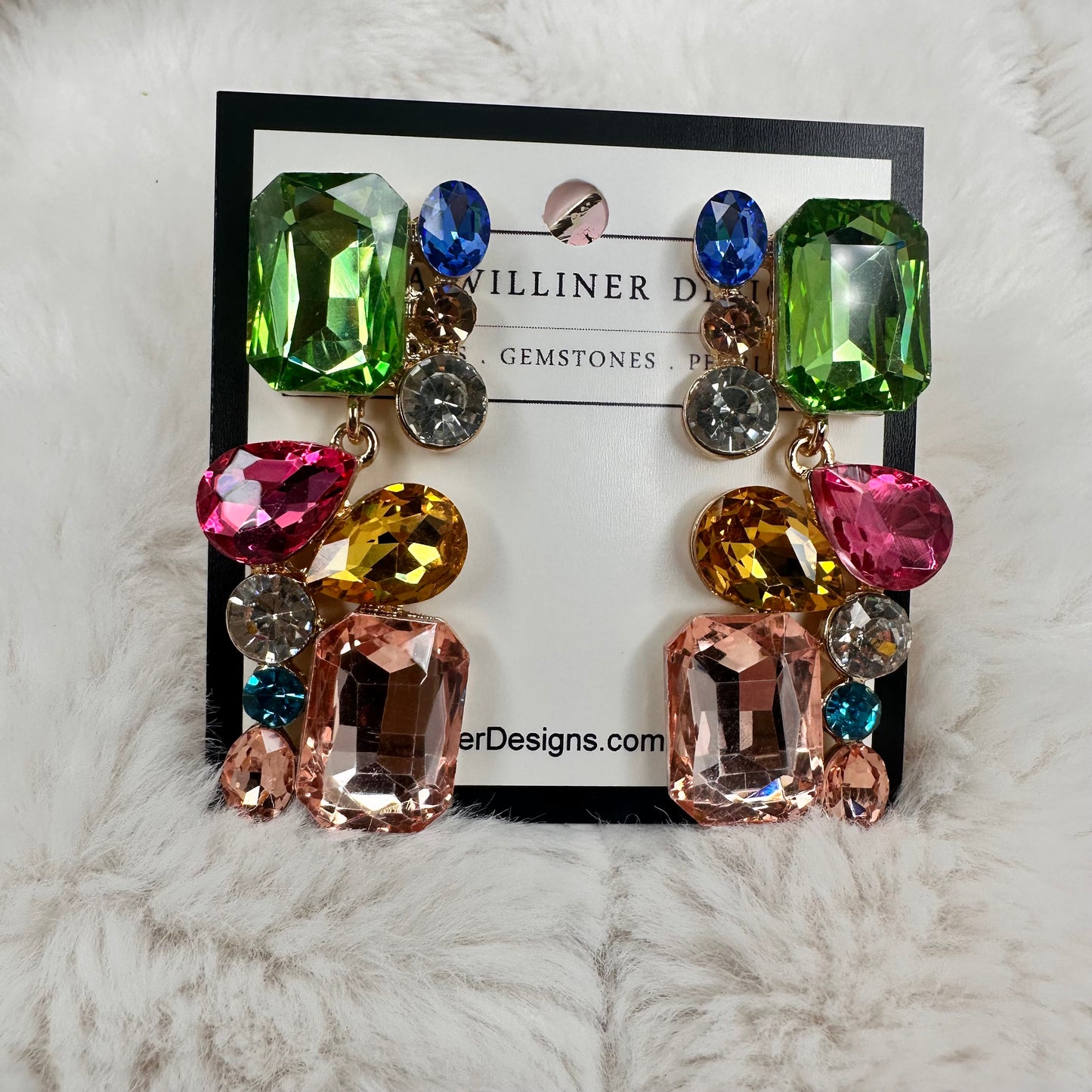 Multicolor Sparkly Earrings | Erika Williner Designs