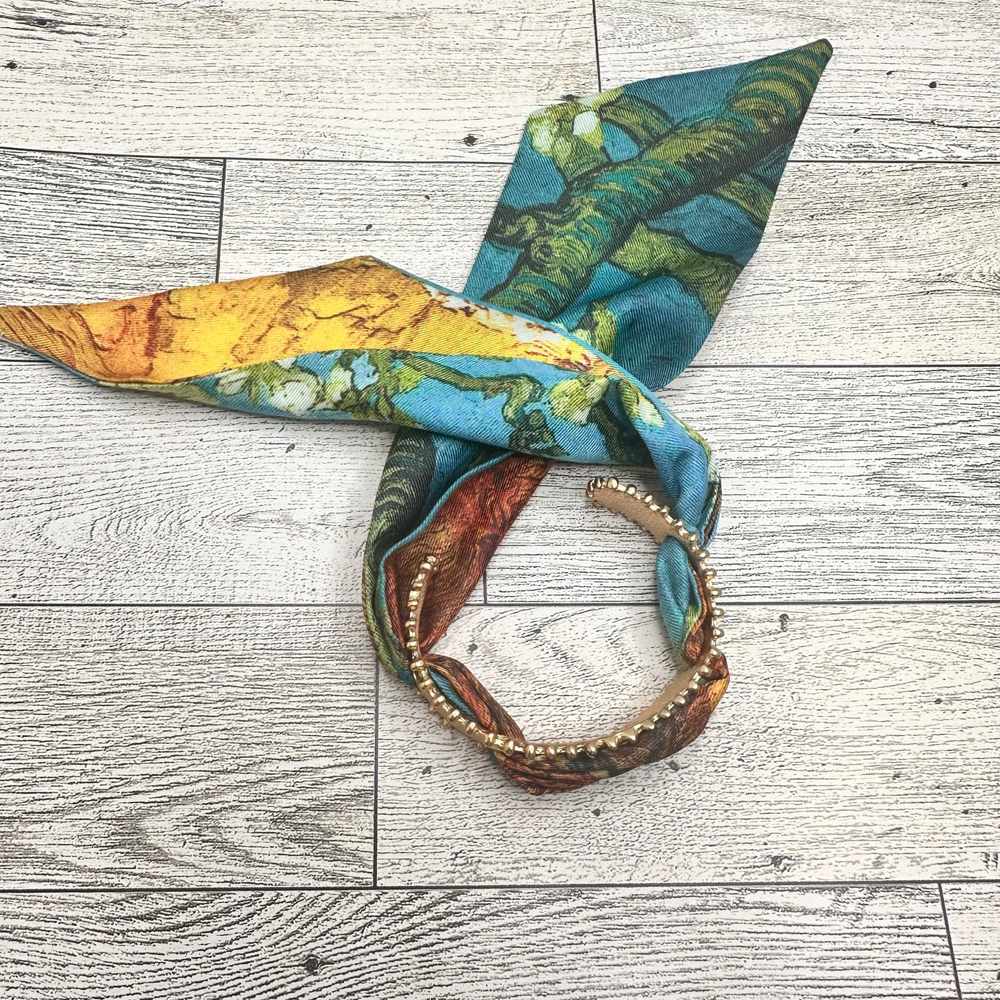 Cuff Bracelet with Scarf | Erika williner Designs