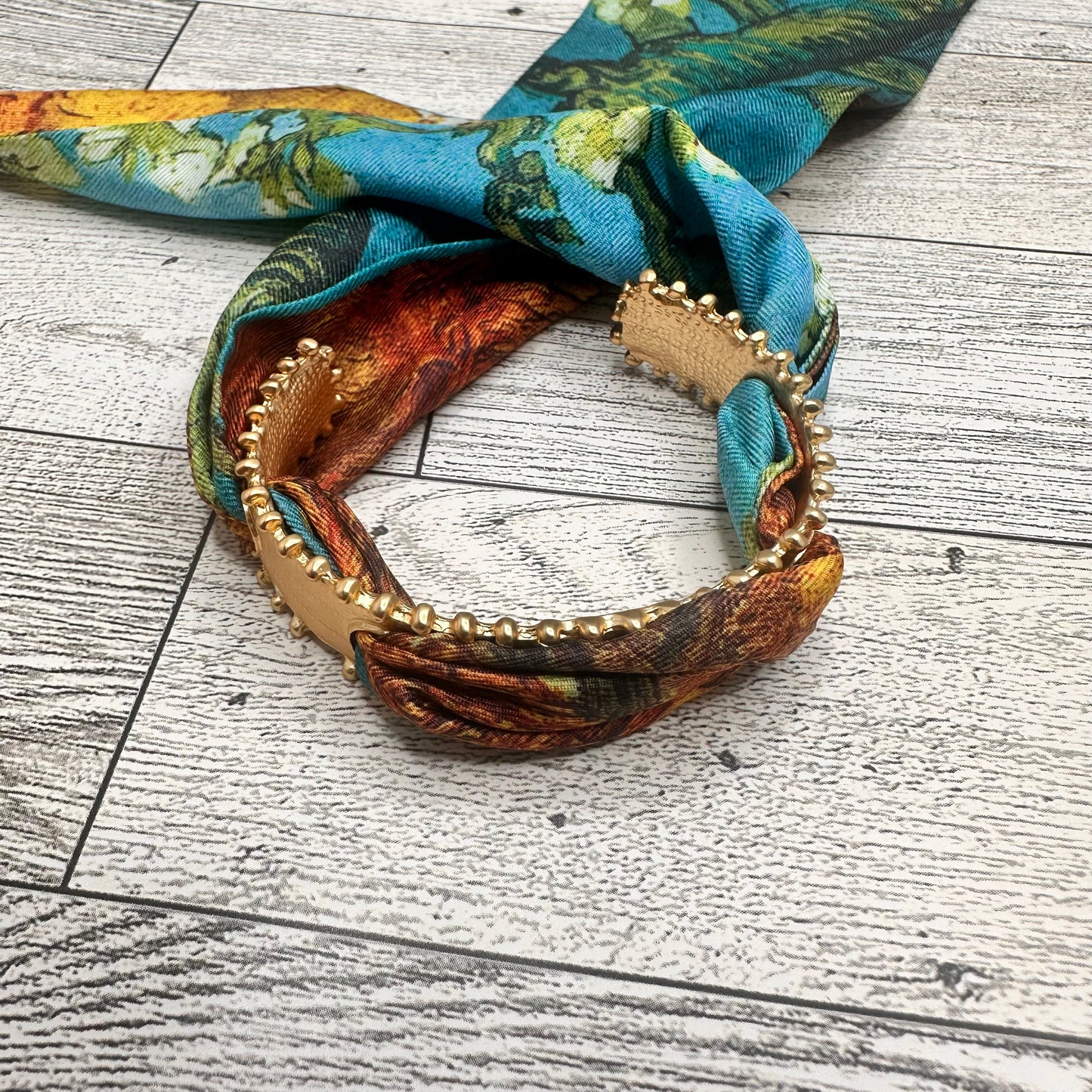 Cuff Bracelet with Scarf | Erika williner Designs