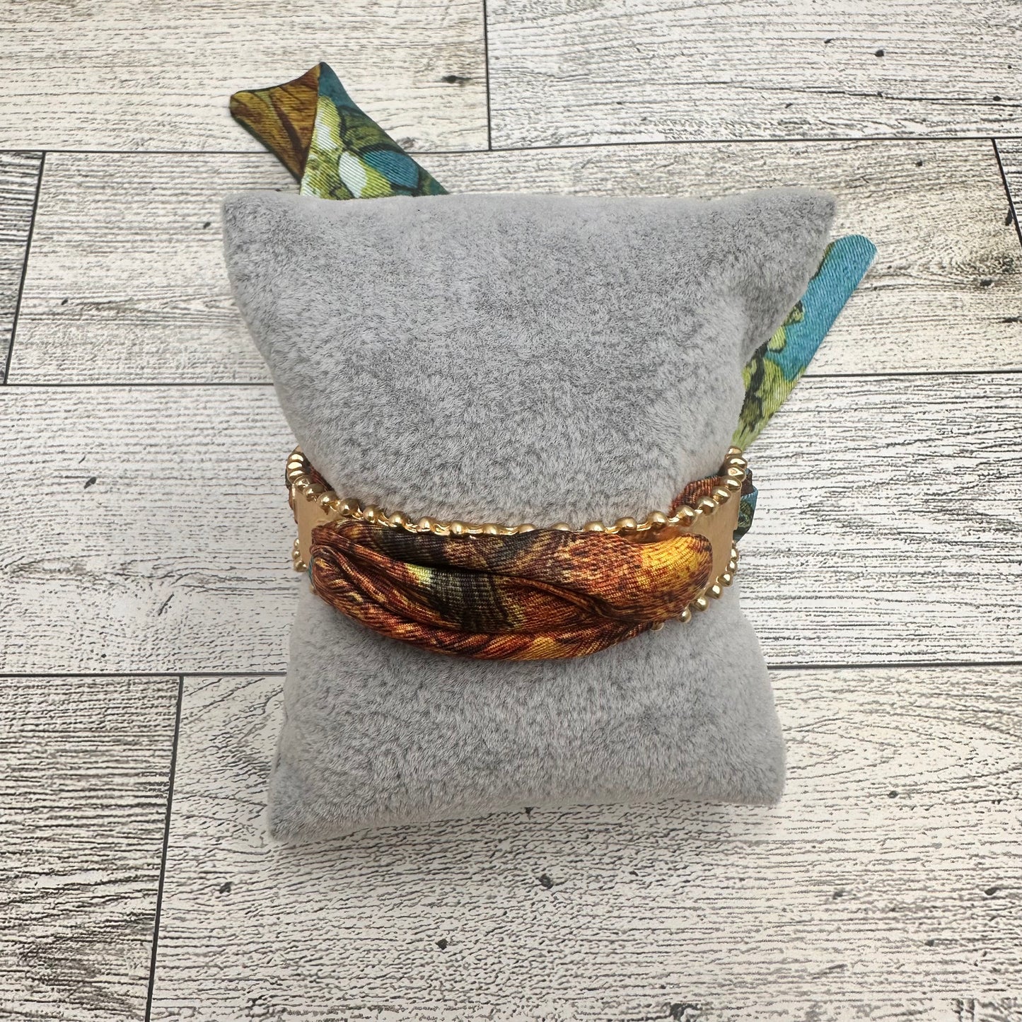 Cuff Bracelet with Scarf | Erika williner Designs