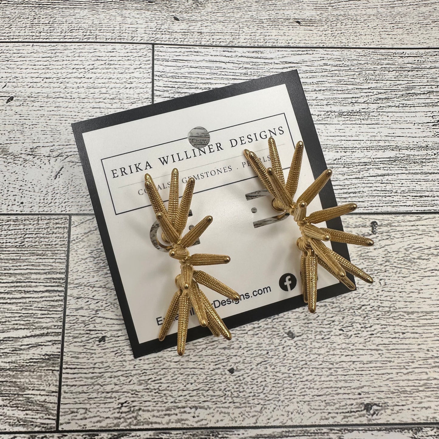 Gold Spike Hoop | Erika Williner Designs