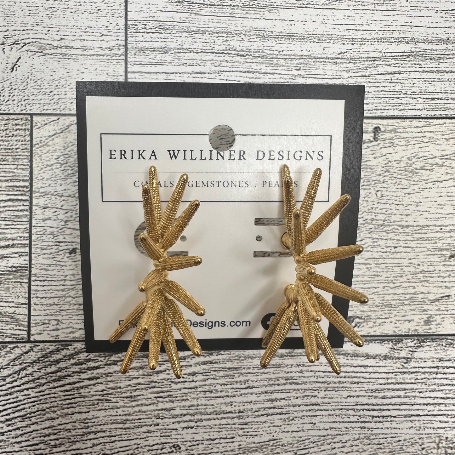 Gold Spike Hoop | Erika Williner Designs