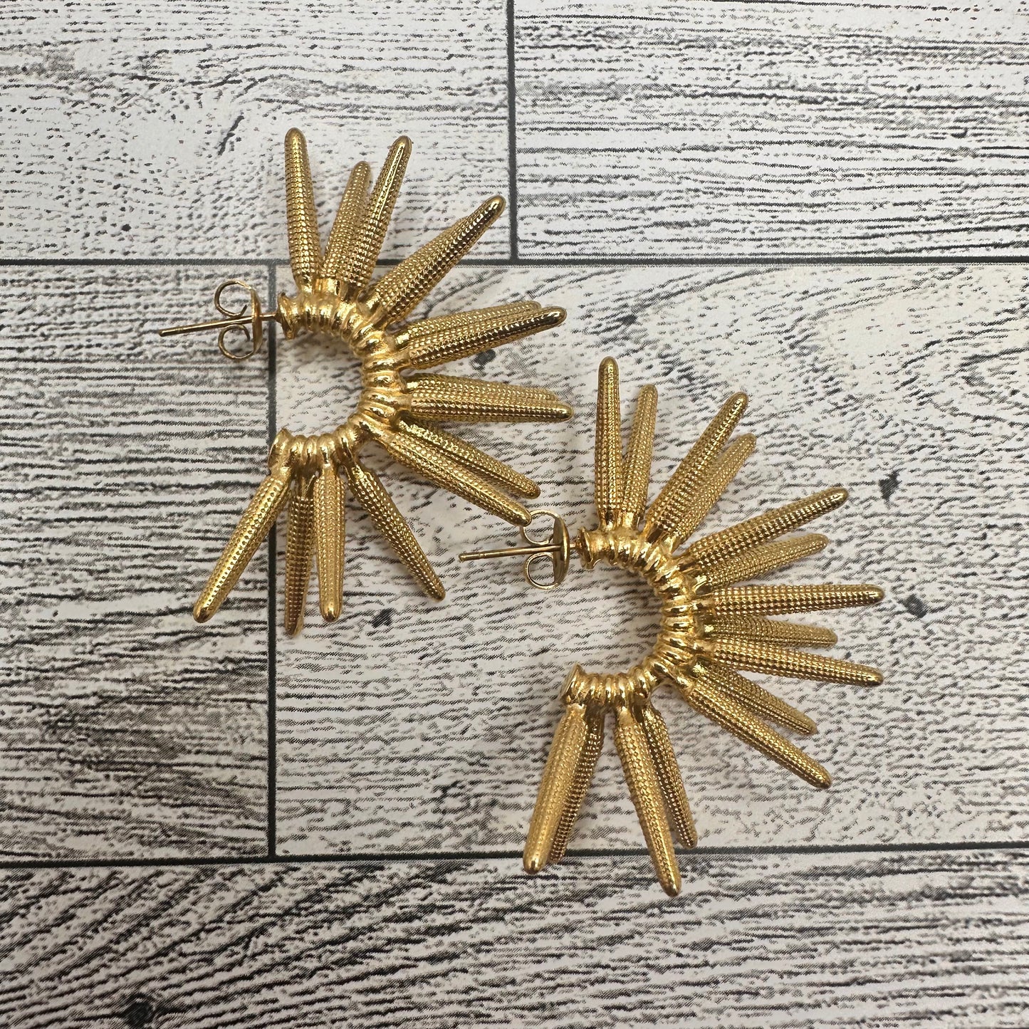 Gold Spike Hoop | Erika Williner Designs