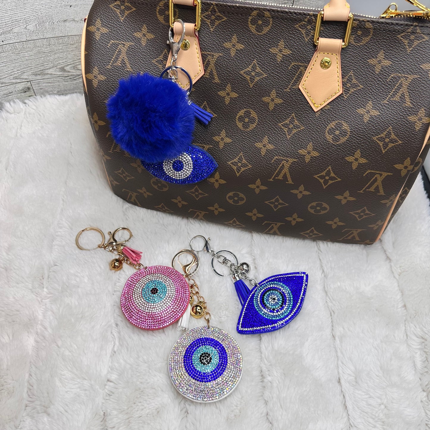 Evil Eye Bag Charms | Erika Williner Designs