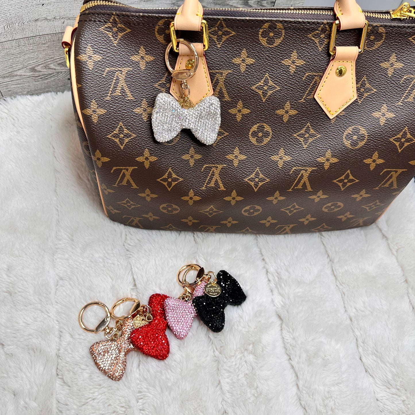 Bow charms for your bags | Erika Williner Designs