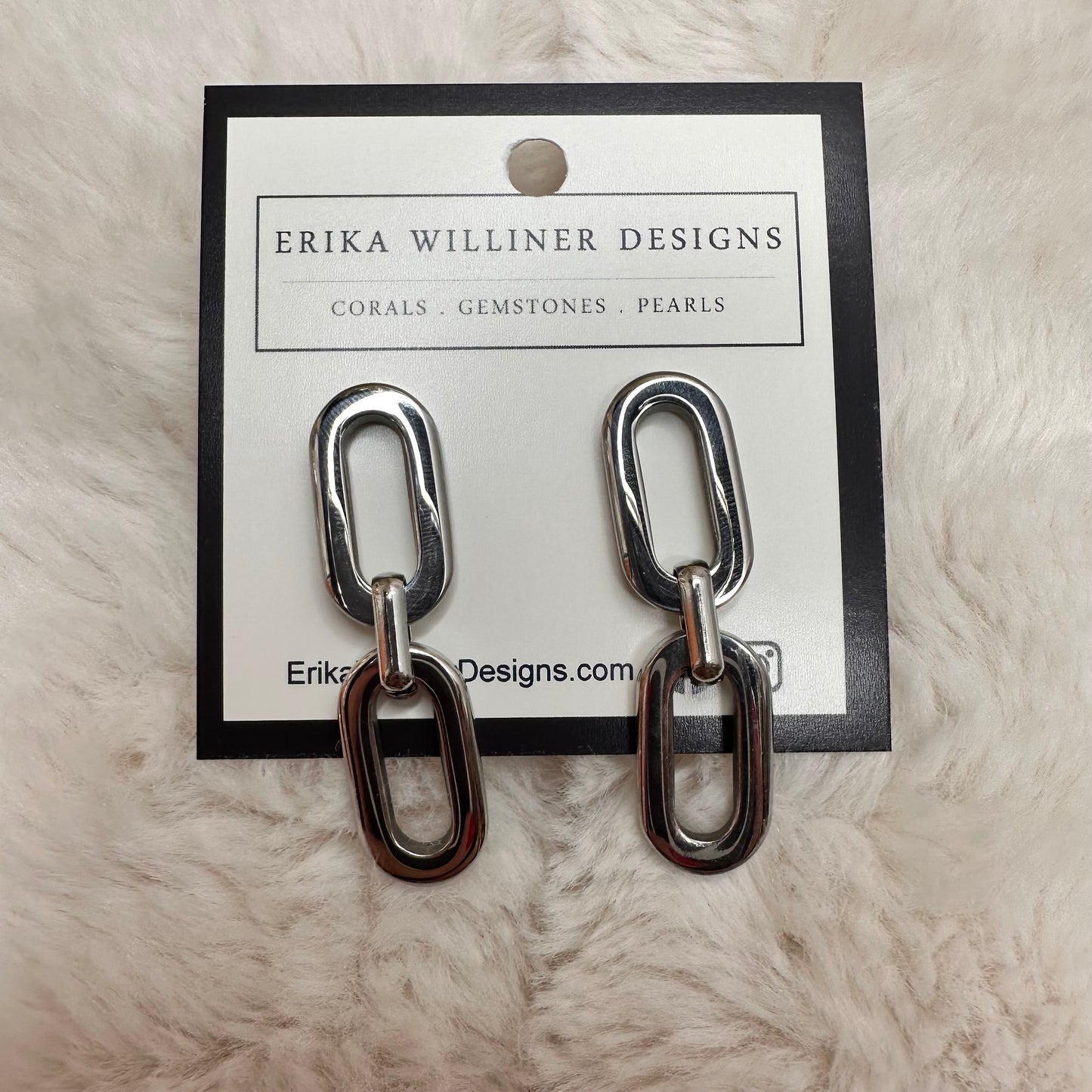 Chunky Chain Linked Earrings | Erika Williner Designs