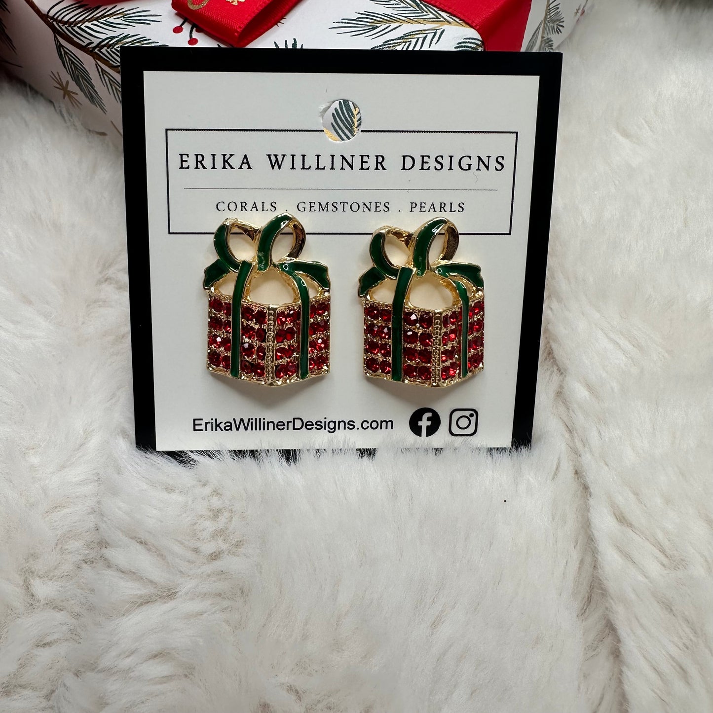 Sparkly Collection Holiday earrings | Erika Williner Designs