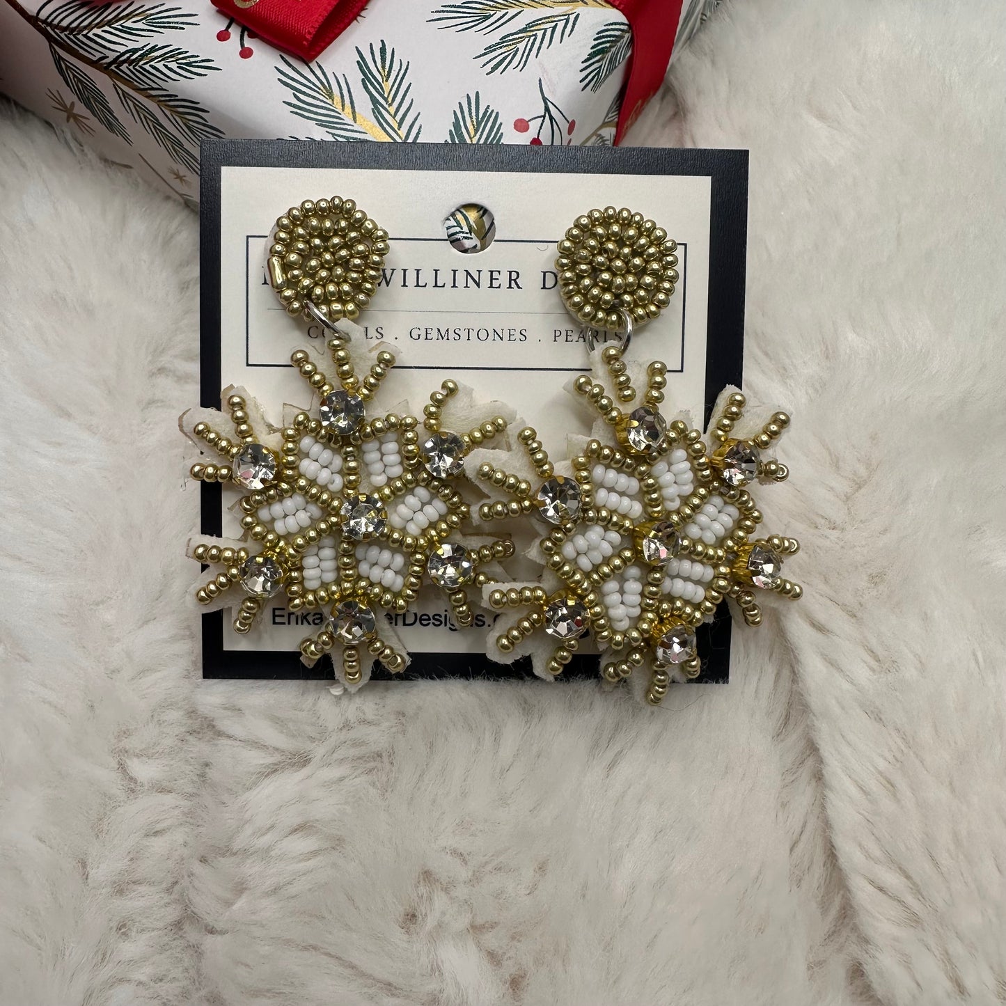 Holiday Collection Beaded Earrings | Erika Williner Designs