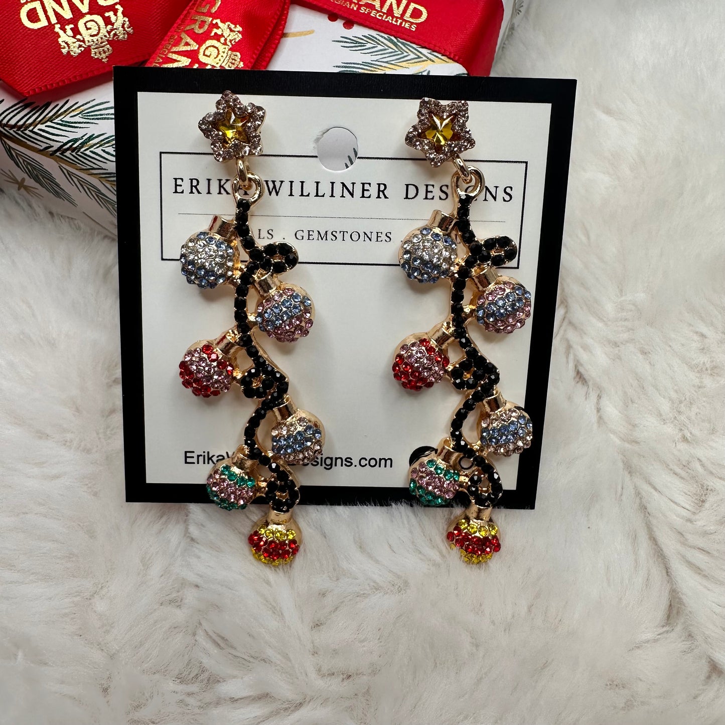 Sparkly Collection Holiday earrings | Erika Williner Designs