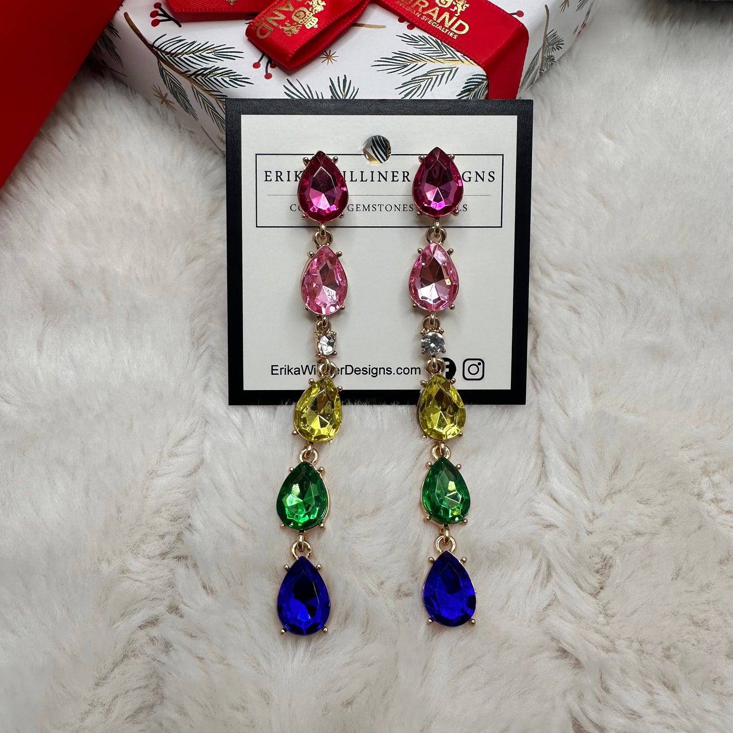 Multicolor Sparkly Earrings | Erika Williner Designs