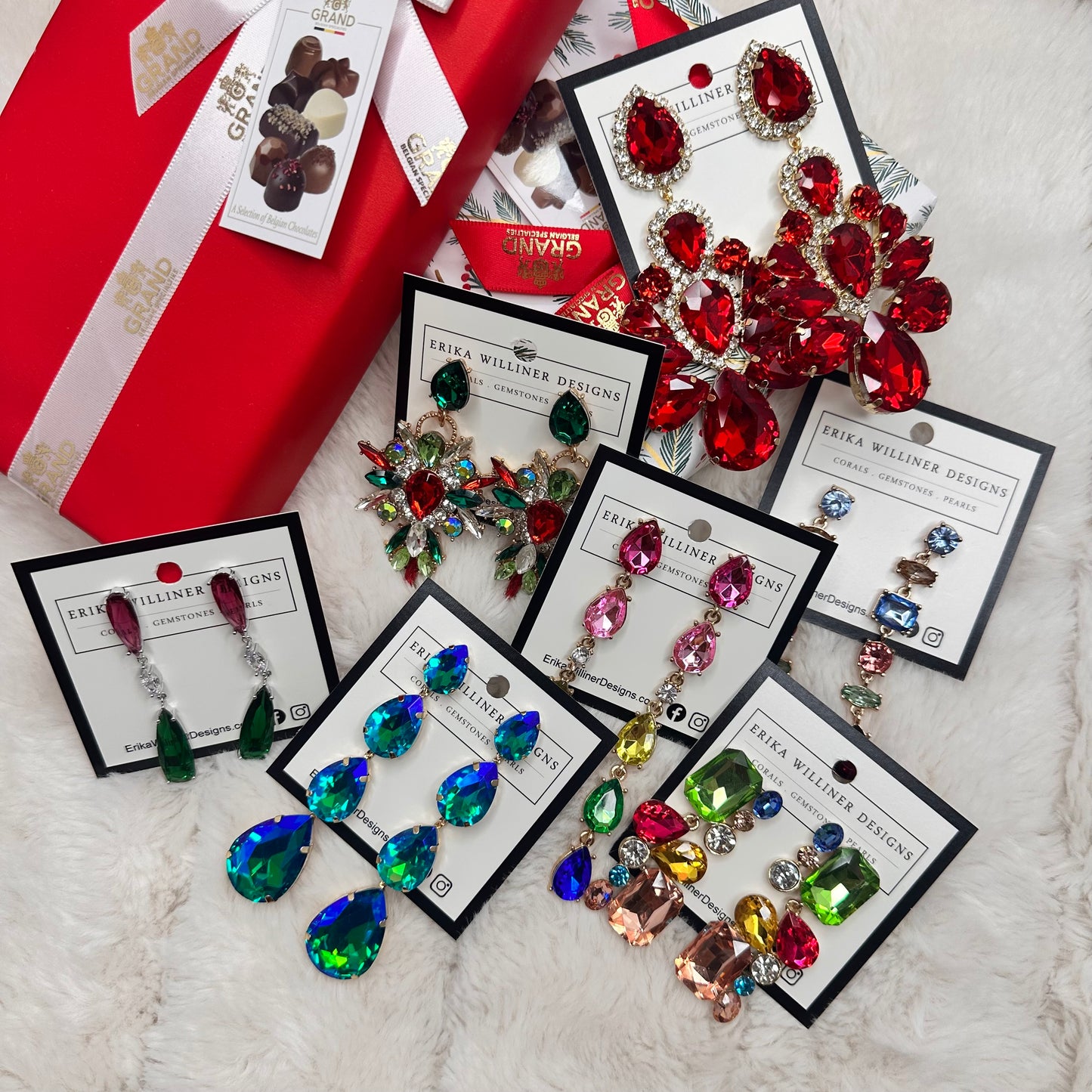 Multicolor Sparkly Earrings | Erika Williner Designs