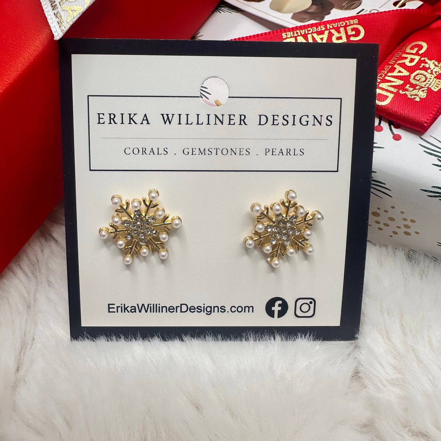 Sparkly Collection Holiday earrings | Erika Williner Designs