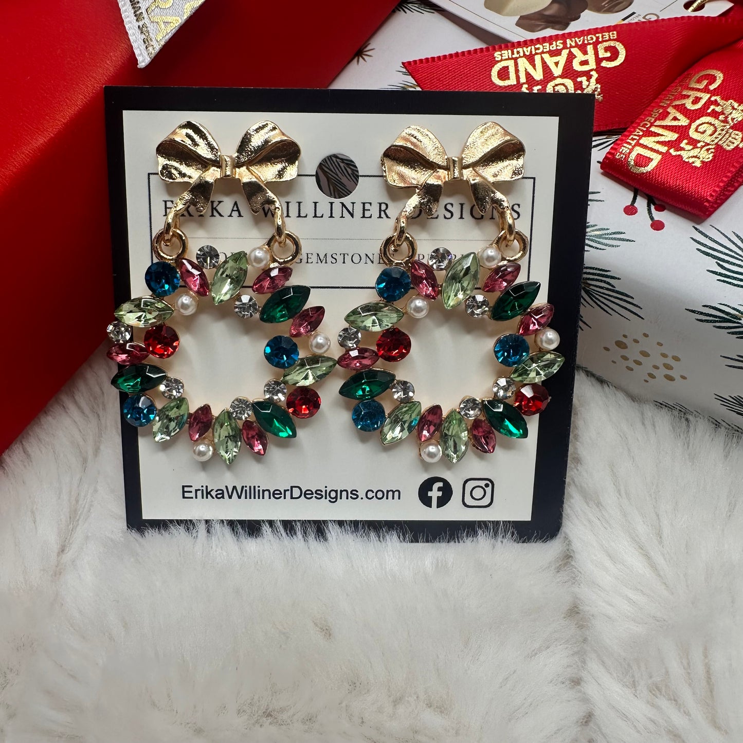 Sparkly Collection Holiday earrings | Erika Williner Designs