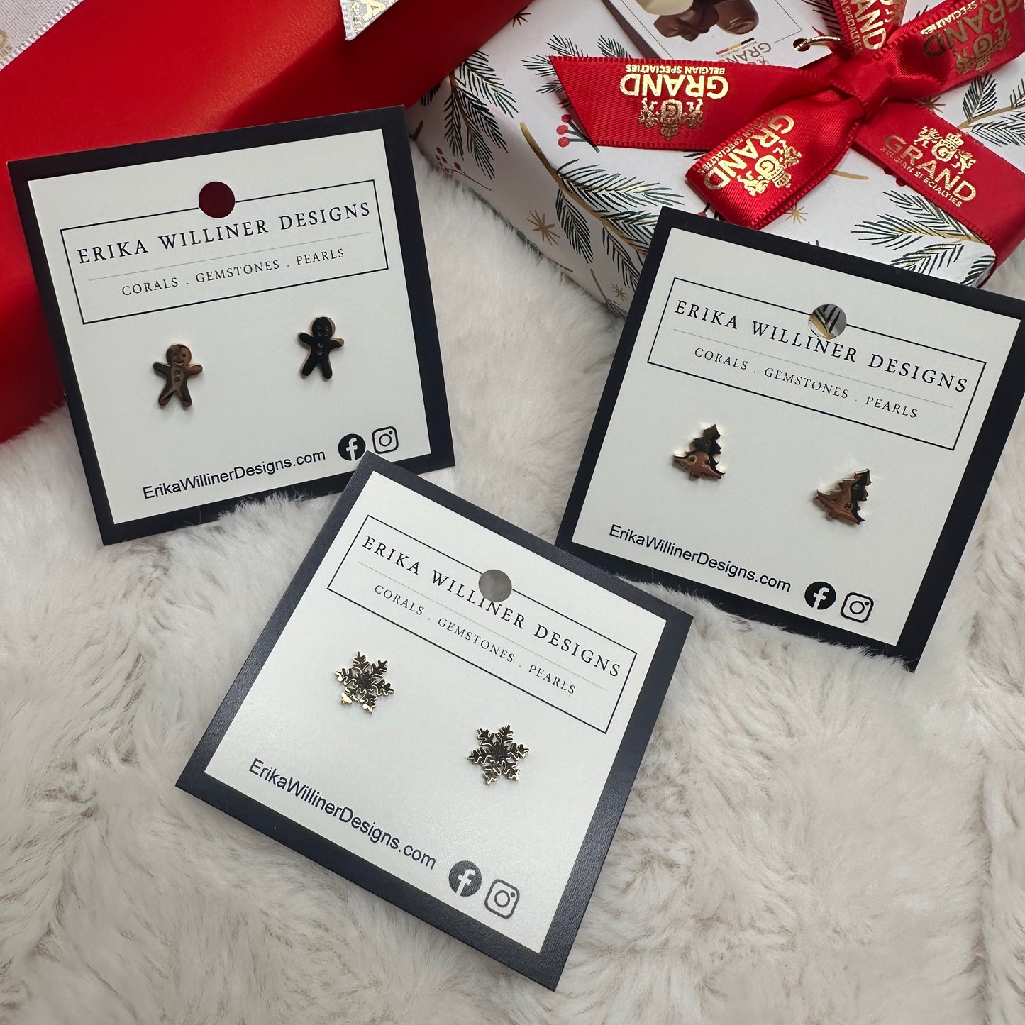 Holiday Stainless Steel Studs Collection | Erika Williner Designs
