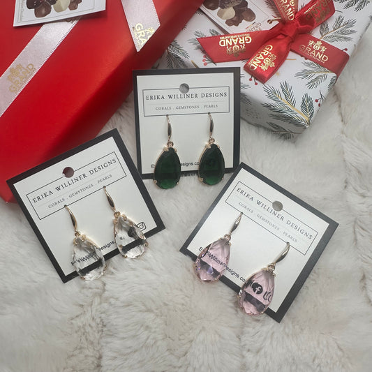 Teardrop Crystals Earrings | Erika Williner Designs