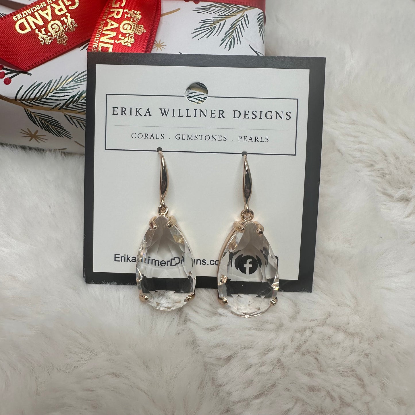 Teardrop Crystals Earrings | Erika Williner Designs