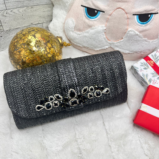 Black Sparkly Clutch | Erika Williner Designs