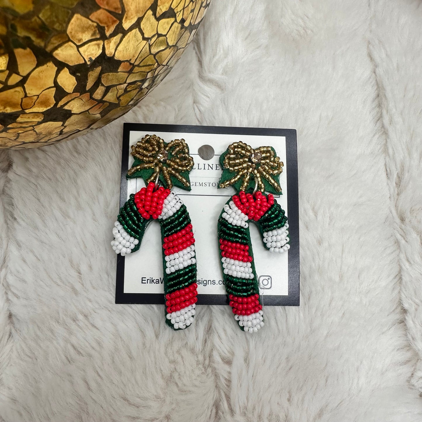 Holiday Collection Beaded Earrings | Erika Williner Designs