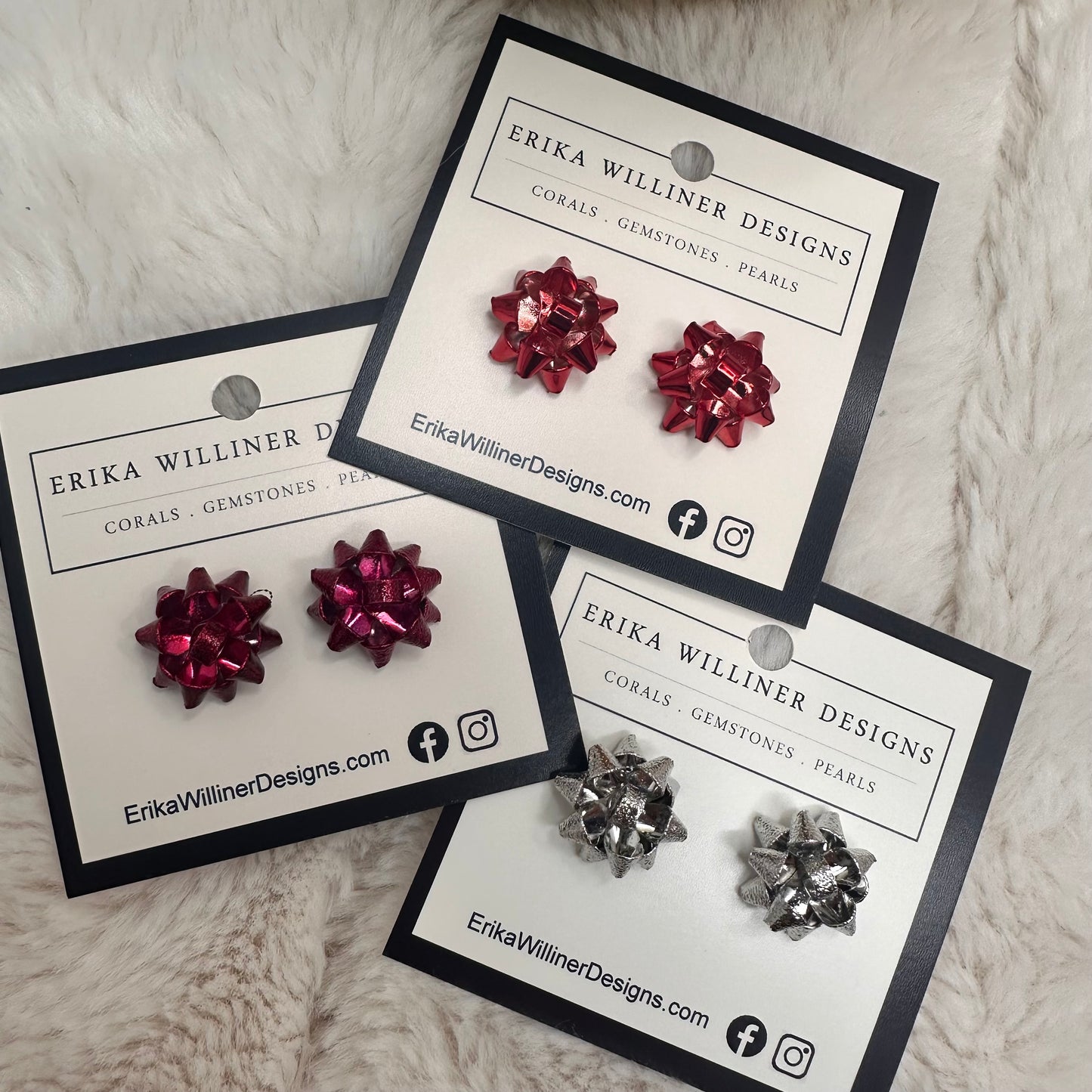 Dainty Cute Christmas Earrings | Erika Williner Designs