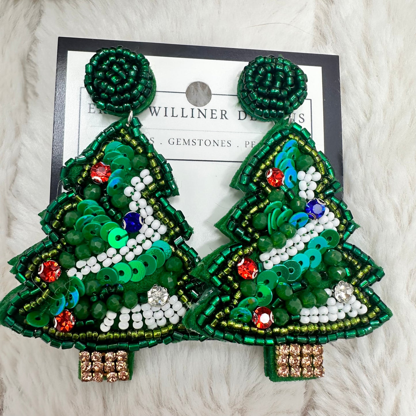 Holiday Collection Beaded Earrings | Erika Williner Designs