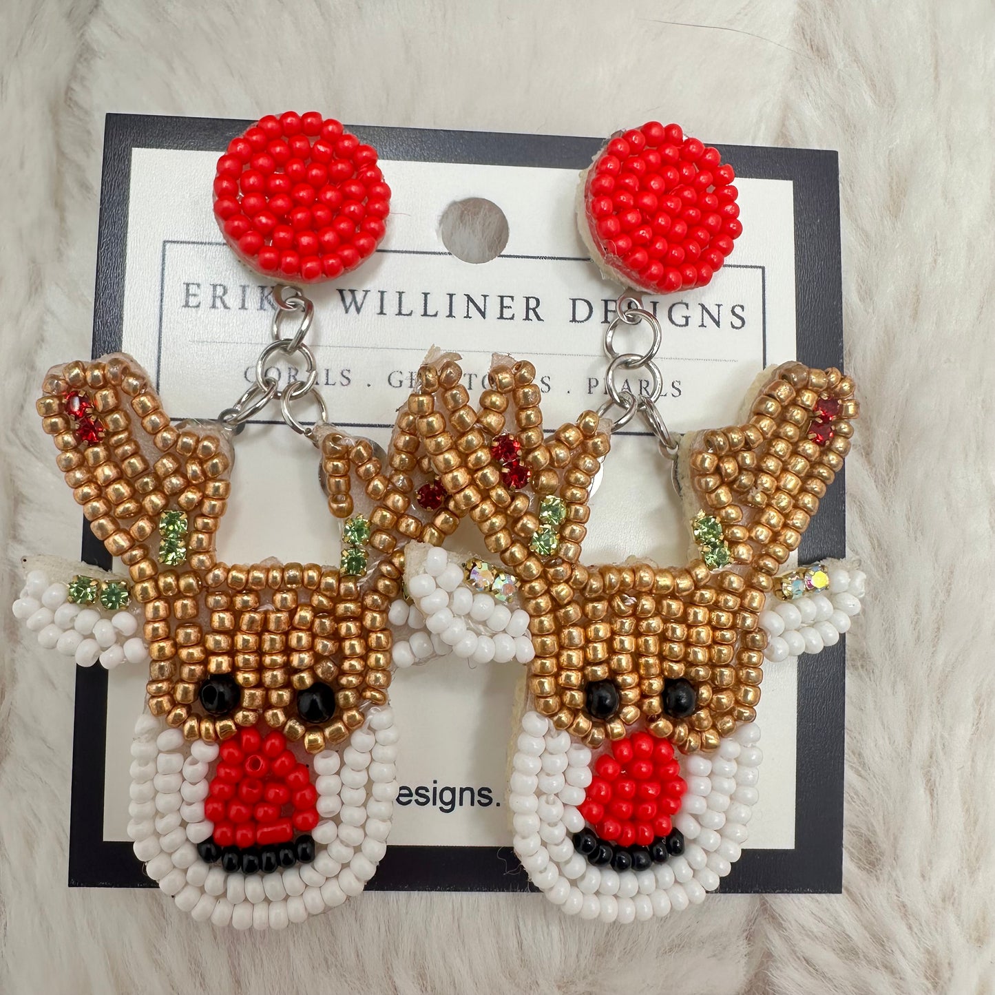 Holiday Collection Beaded Earrings | Erika Williner Designs