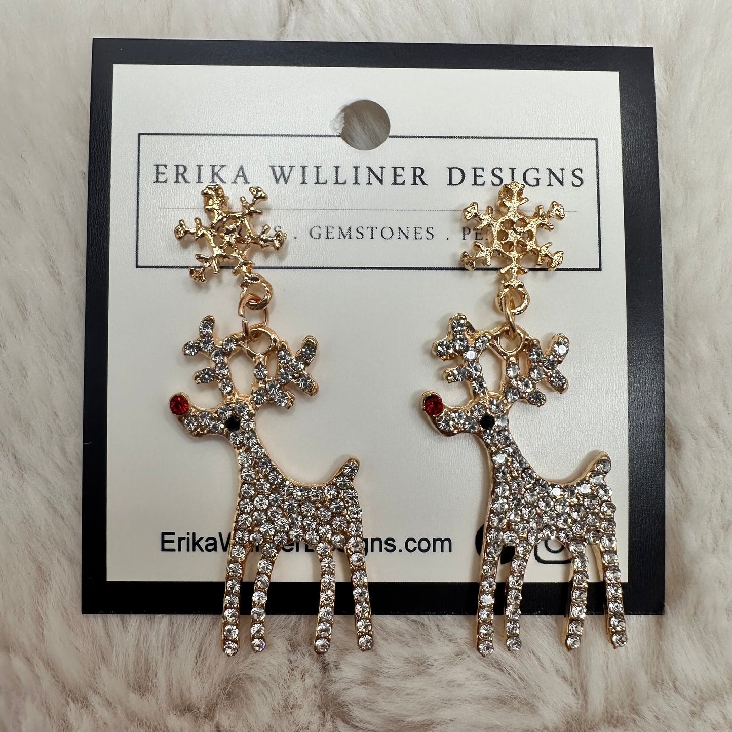 Rudolph earrings | Erika Williner Designs
