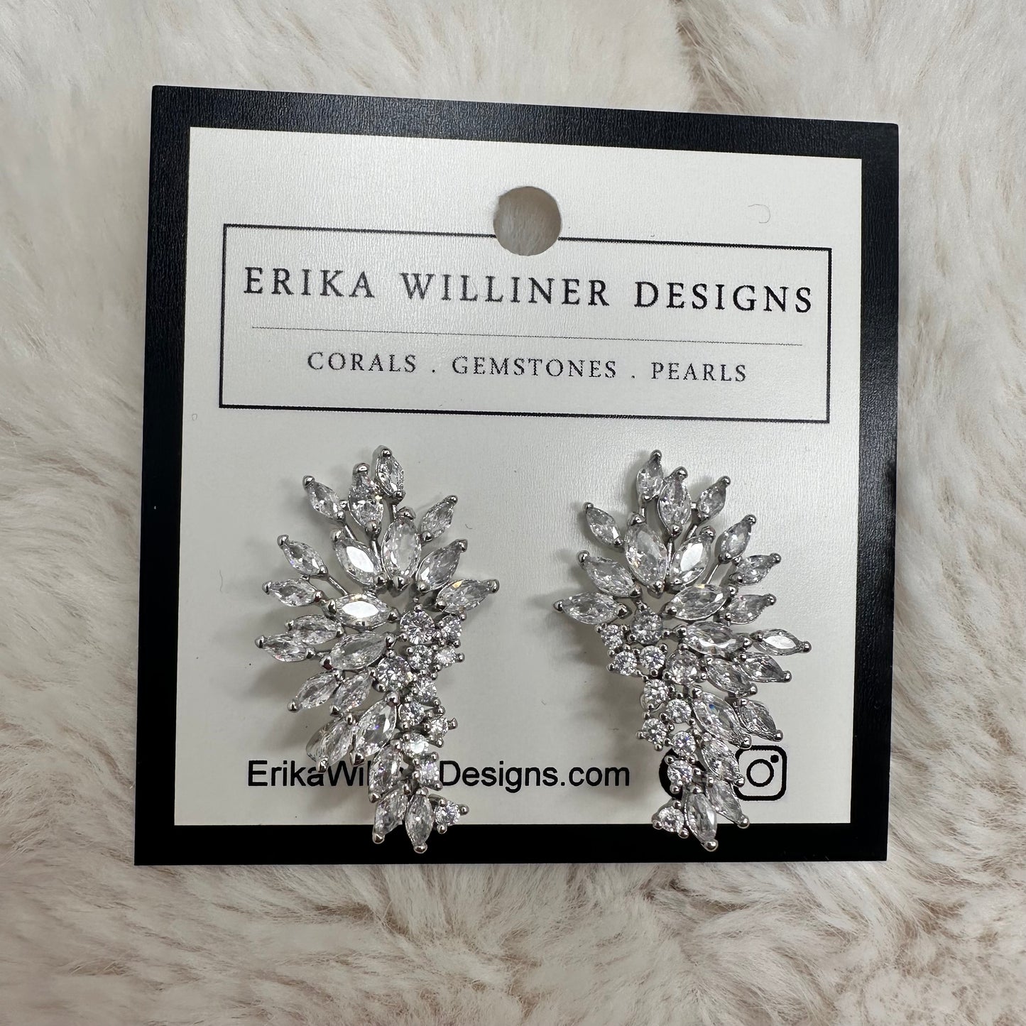 Green Sparkly Earrings | Erika Williner Designs