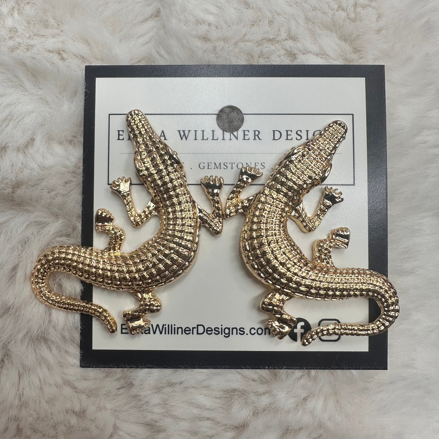 Crocodile Gator  Earrings | Erika Williner Designs