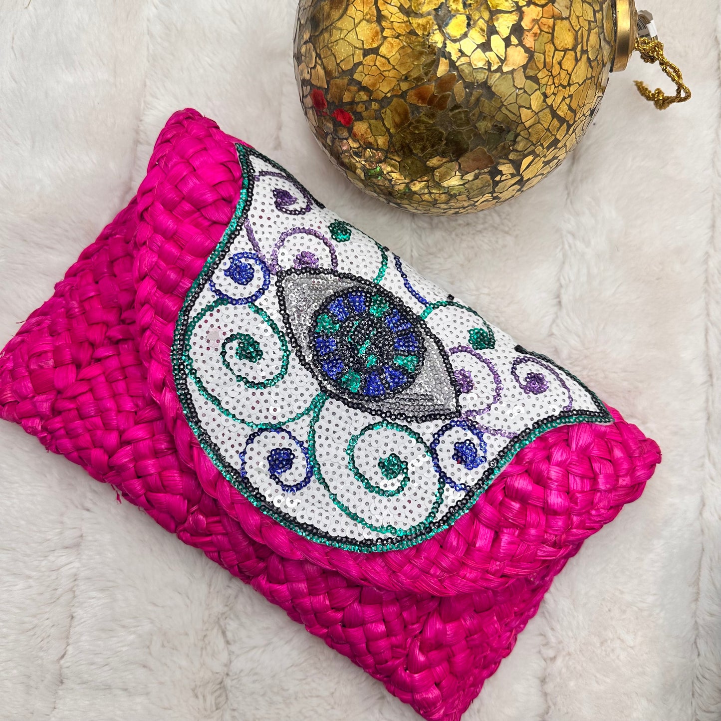 Hamsa Embellished Clutches | Erika Williner Designs