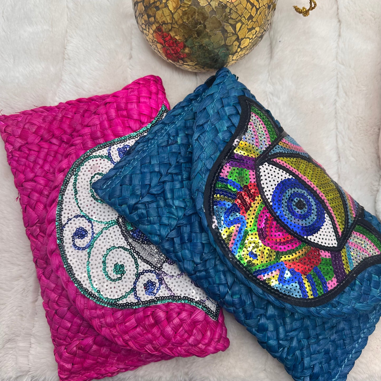 Hamsa Embellished Clutches | Erika Williner Designs