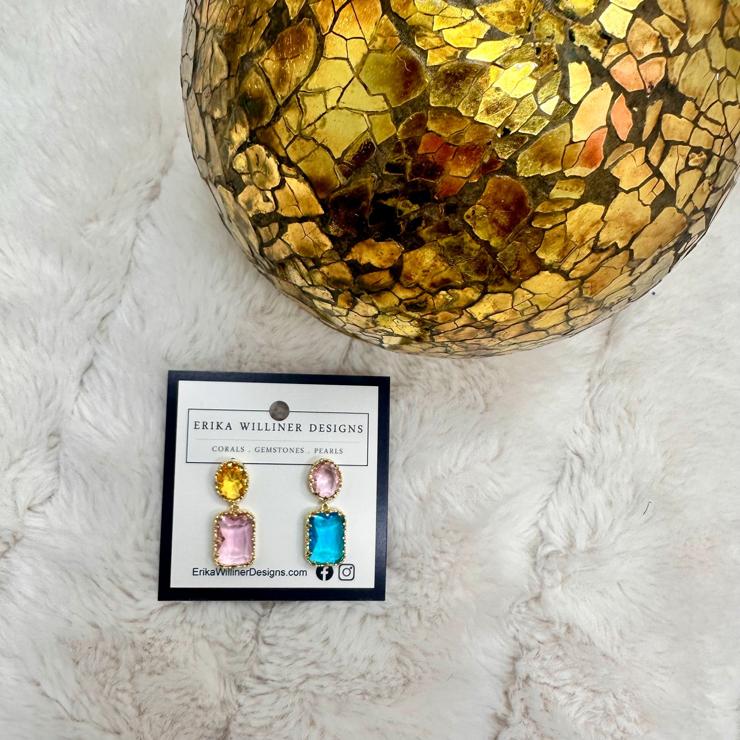 Mismatched Crystal Earrings | Erika Williner Designs