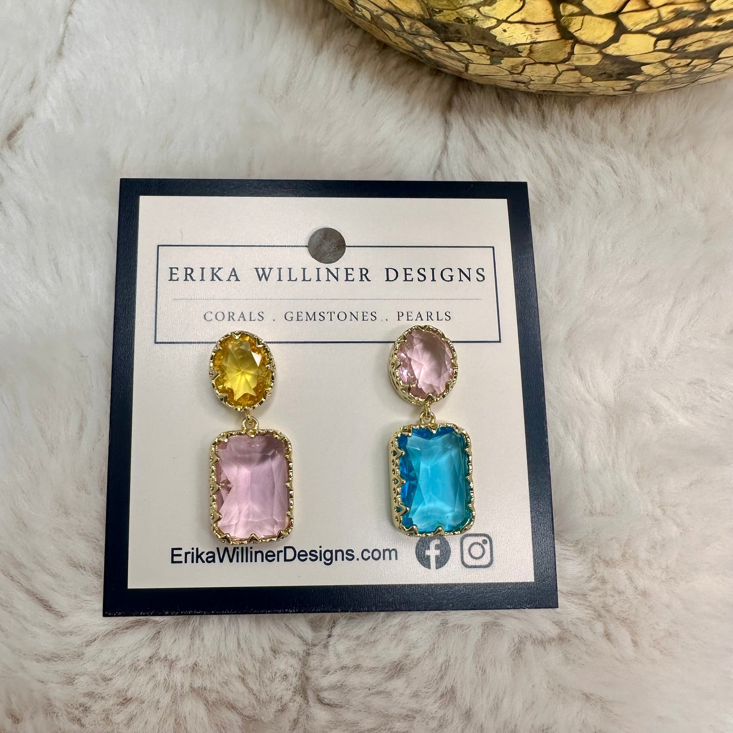 Mismatched Crystal Earrings | Erika Williner Designs