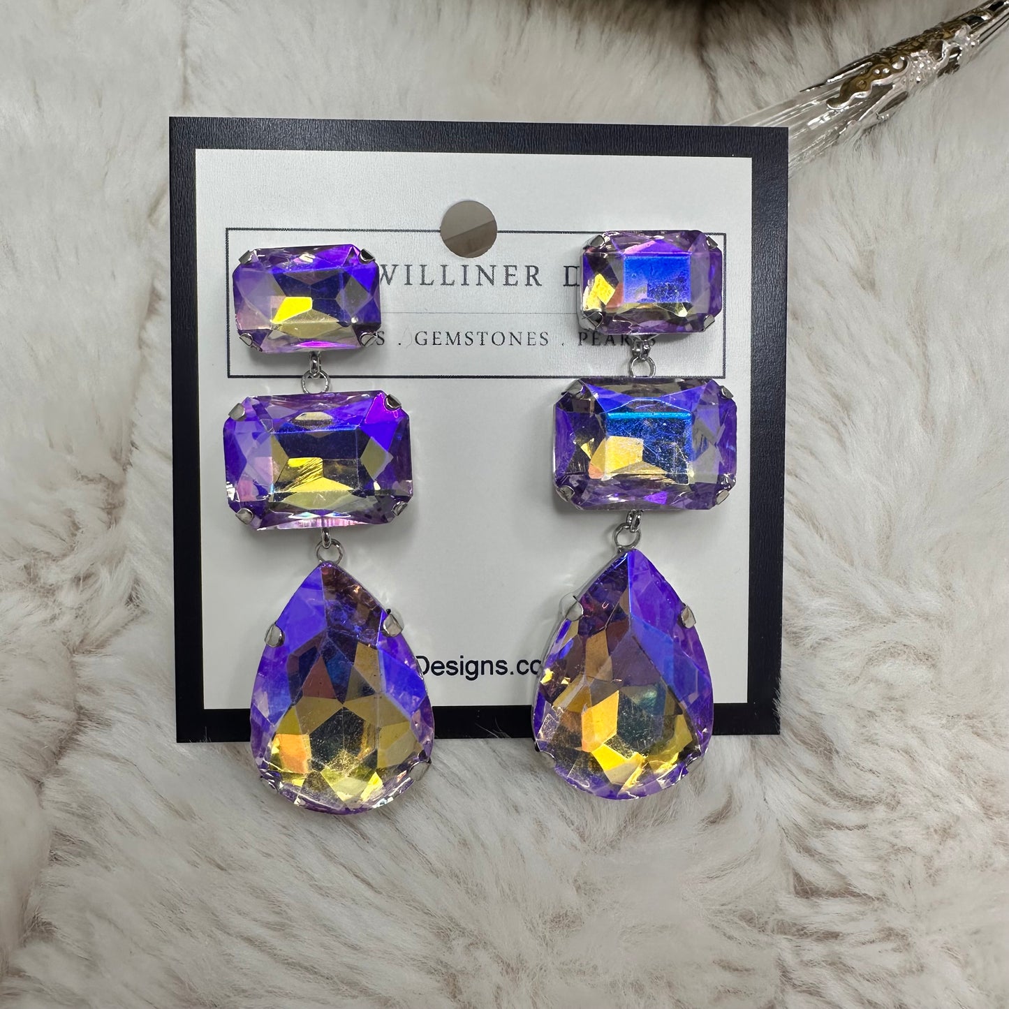 Blinged up Earrings | Erika Williner Designs