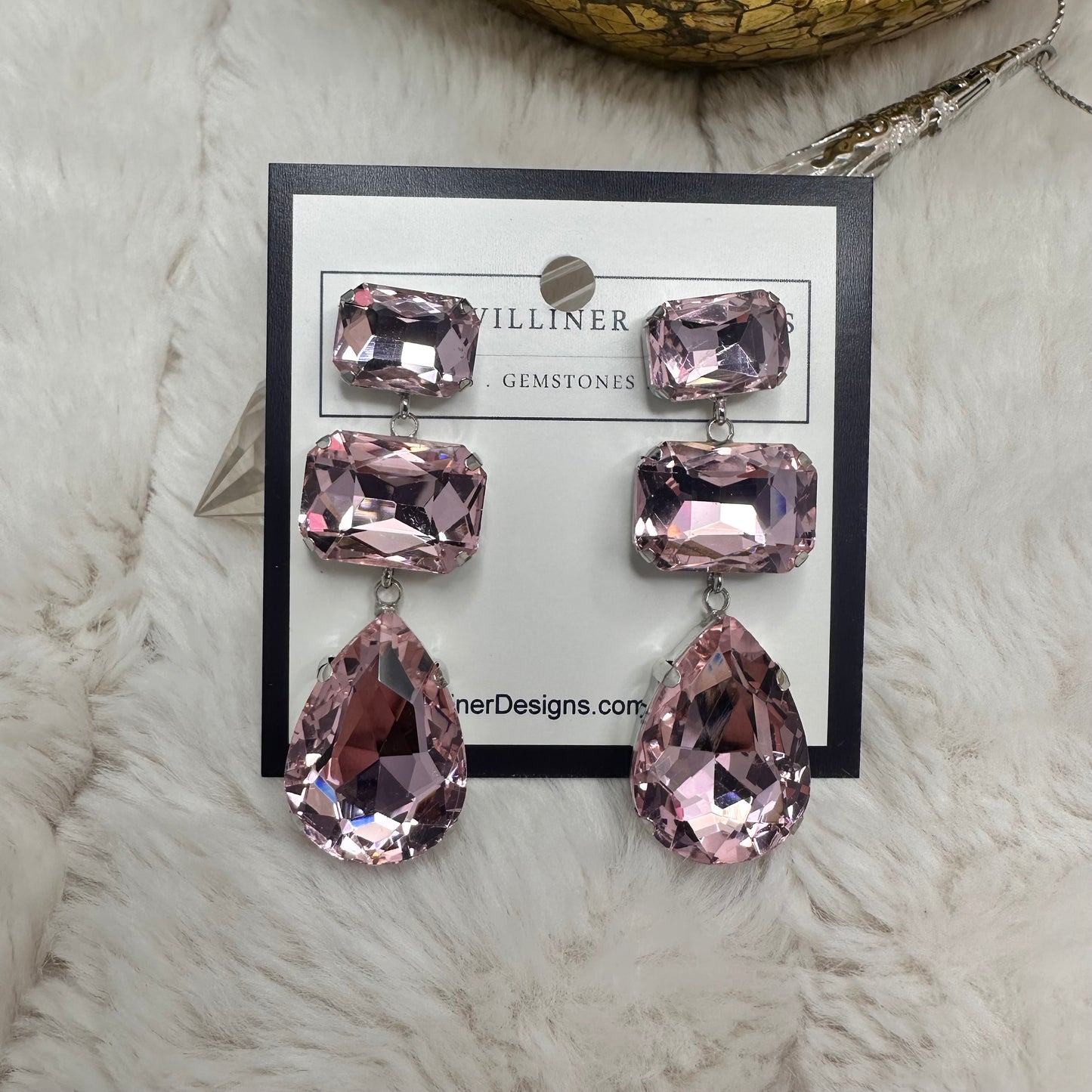 Blinged up Earrings | Erika Williner Designs