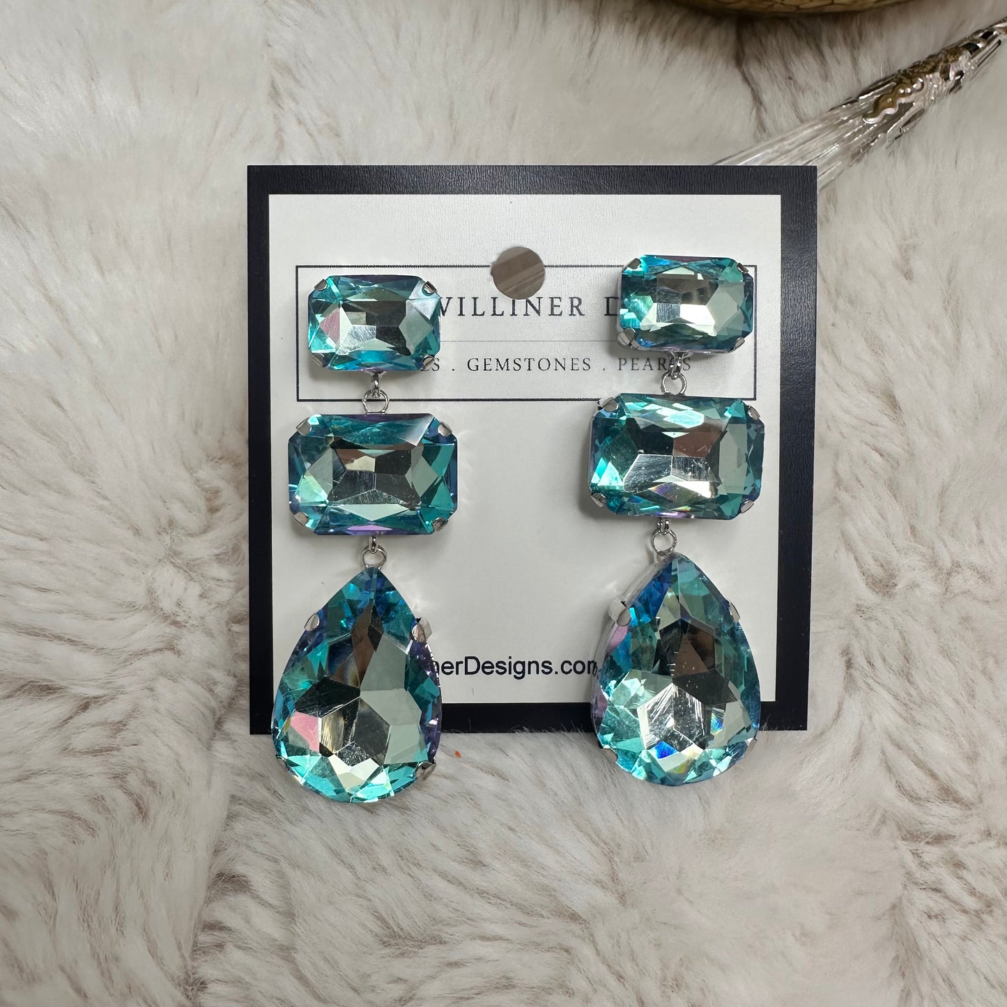 Blinged up Earrings | Erika Williner Designs