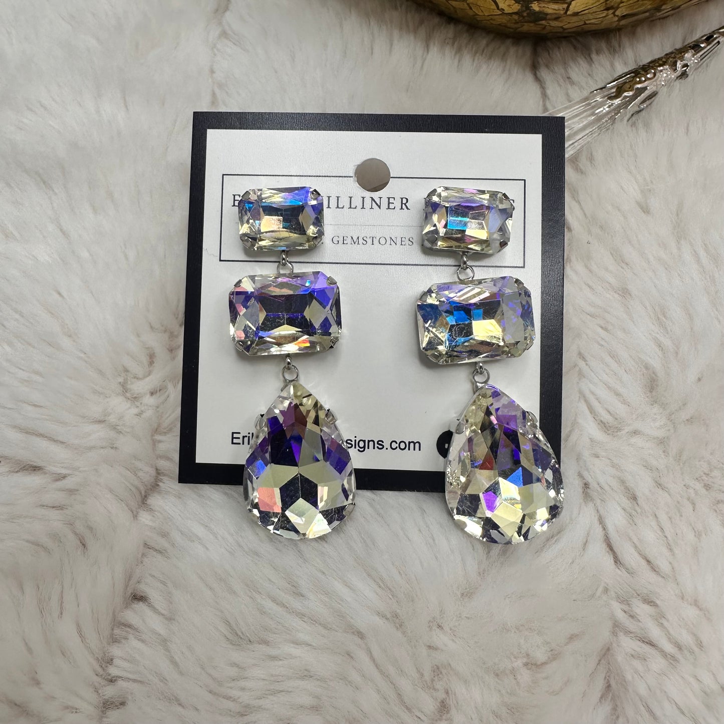 Blinged up Earrings | Erika Williner Designs